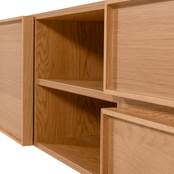 TOURS TV MEUBEL 180 CM MELAMINE/MDF NATUREL