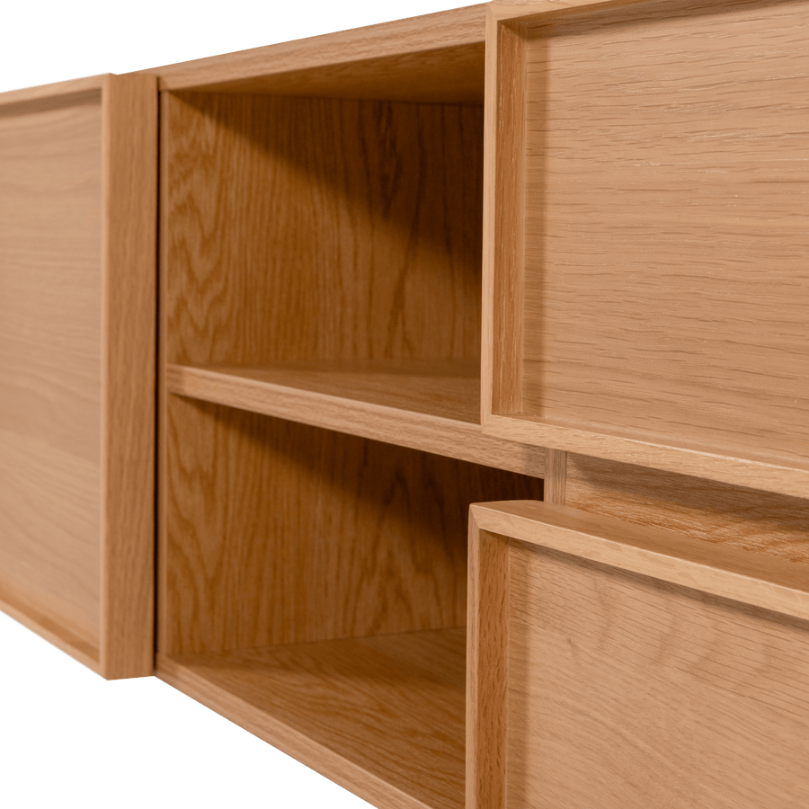 TOURS TV MEUBEL 180 CM MELAMINE/MDF NATUREL
