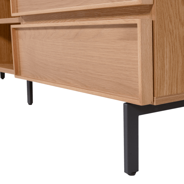 TOURS TV MEUBEL 180 CM MELAMINE/MDF NATUREL