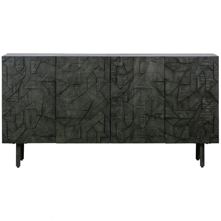 COUNTER DRESSOIR HOUT ZWART