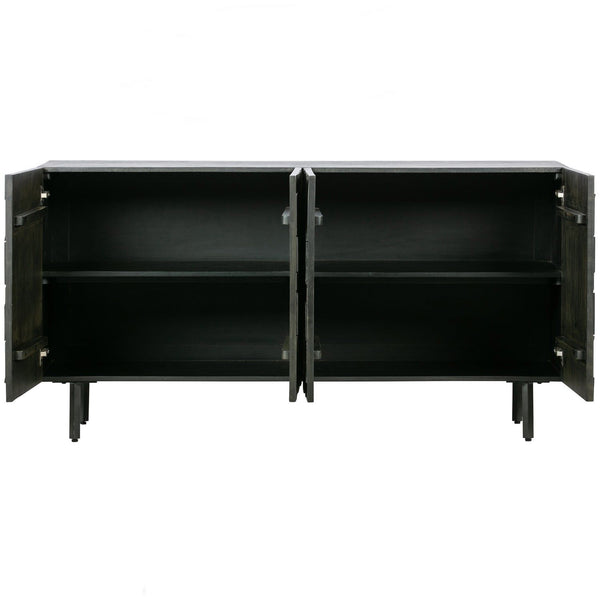 COUNTER DRESSOIR HOUT ZWART