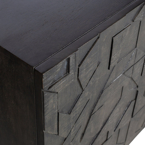 COUNTER DRESSOIR HOUT ZWART