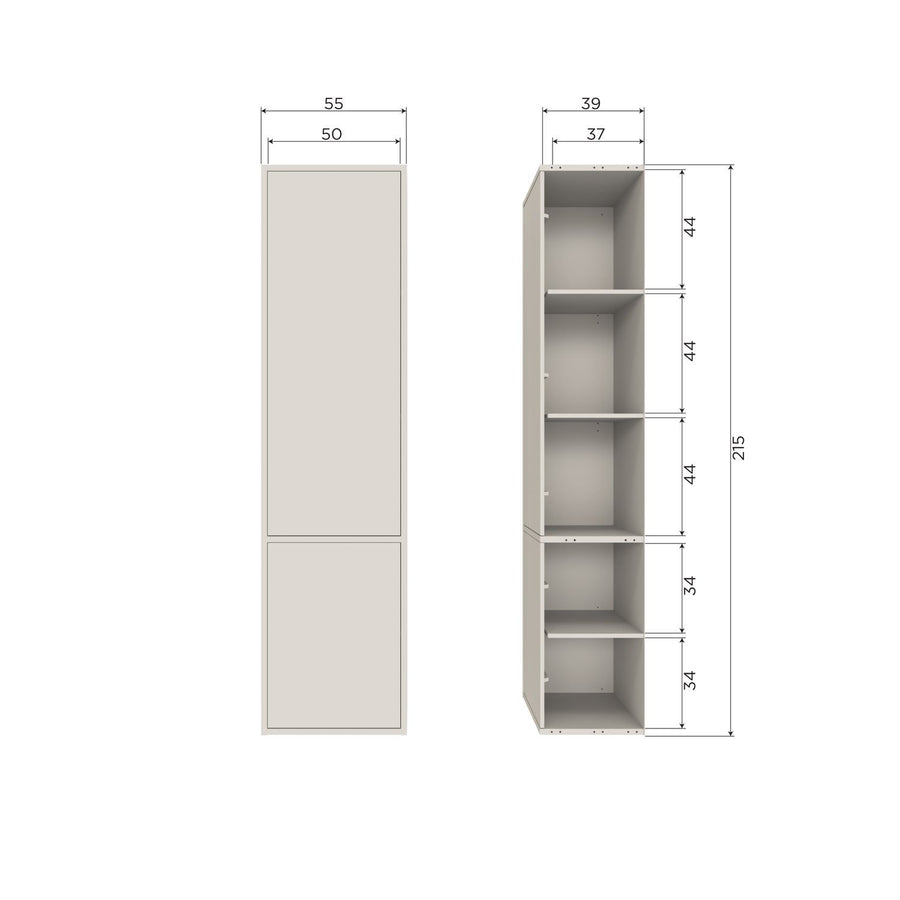 MEGGY SMALLE OPBERGKAST 55 CM GRENEN DUST [fsc]