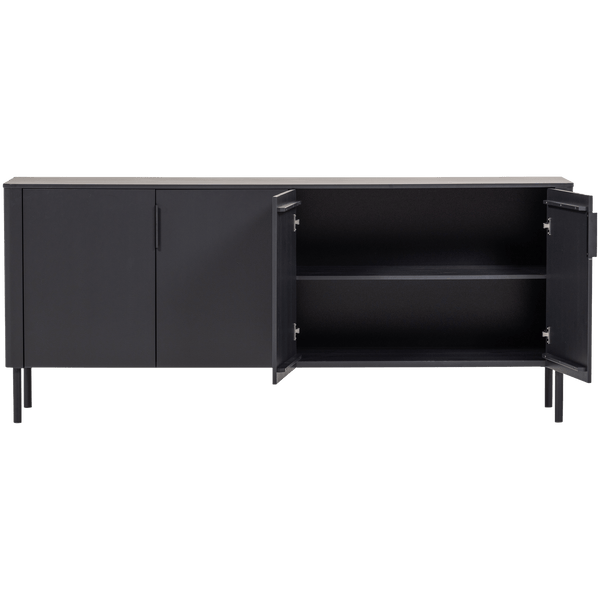 GUNNAR DRESSOIR 200 CM GRENEN MATZWART [fsc]