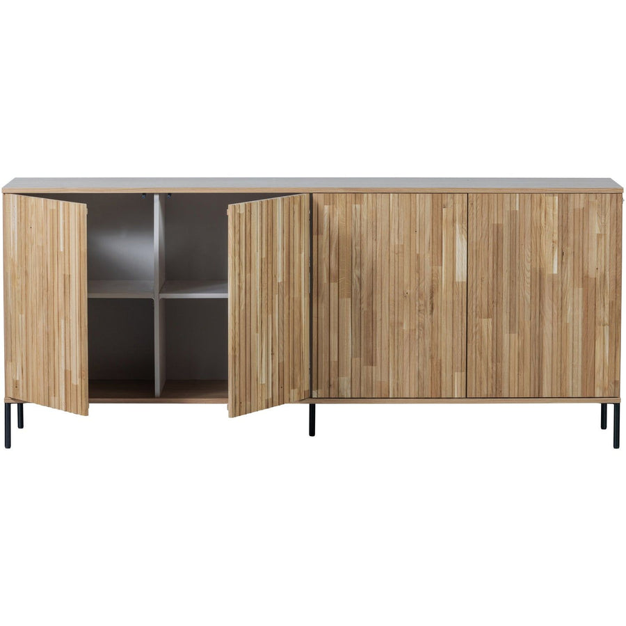 NEW GRAVURE DRESSOIR 200 CM EIKEN BLANKE LAK [fsc]