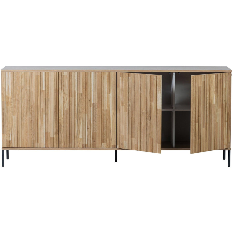 NEW GRAVURE DRESSOIR 200 CM EIKEN BLANKE LAK [fsc]