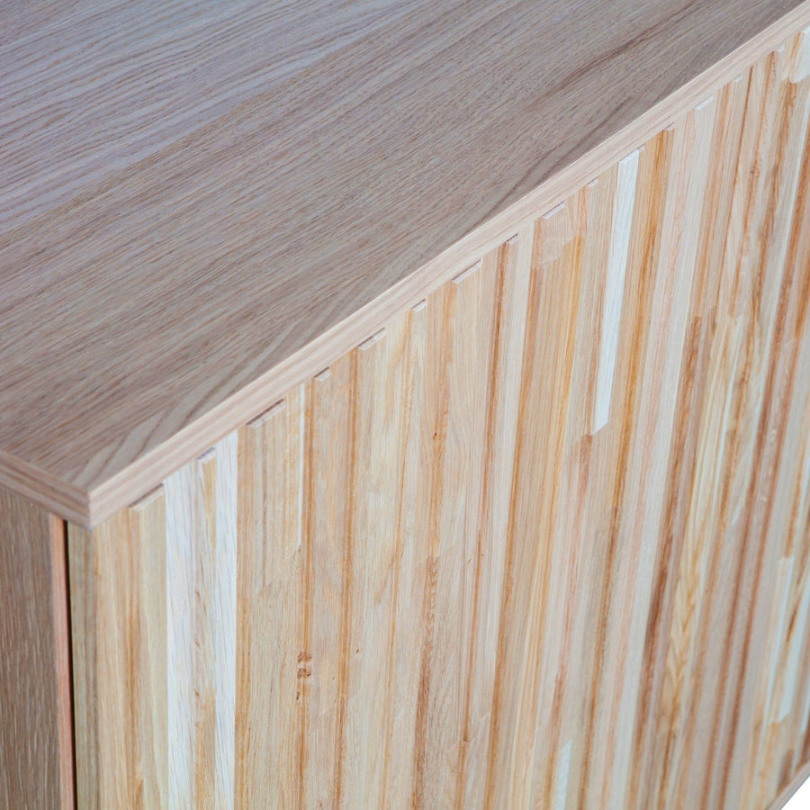NEW GRAVURE DRESSOIR 200 CM EIKEN BLANKE LAK [fsc]