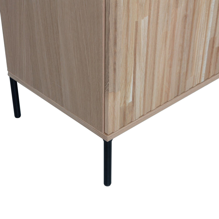 NEW GRAVURE DRESSOIR 200 CM EIKEN BLANKE LAK [fsc]
