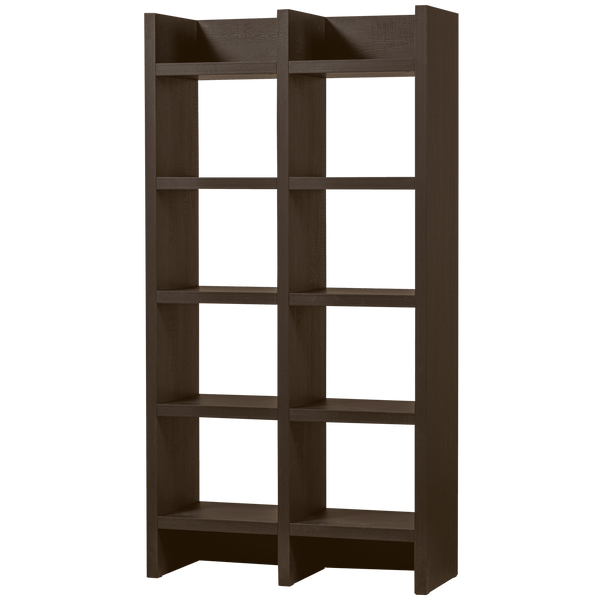 TIMO OPEN KAST MDF DONKERBRUIN 195X100X40 CM