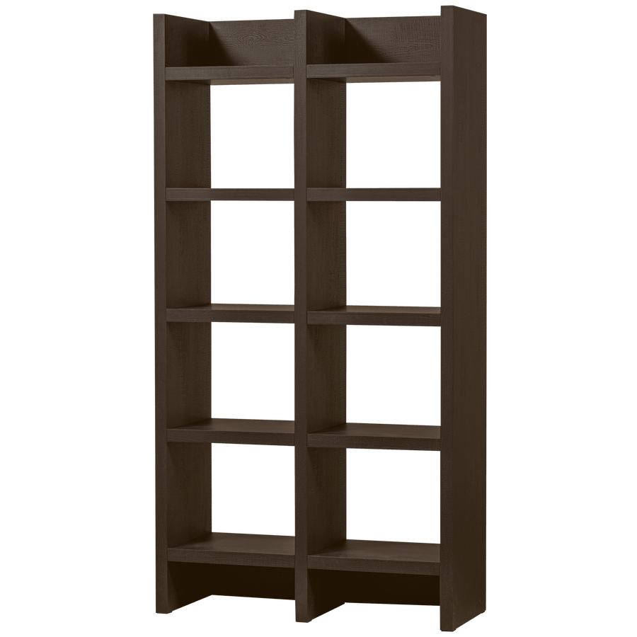 TIMO OPEN KAST MDF DONKERBRUIN 195X100X40 CM