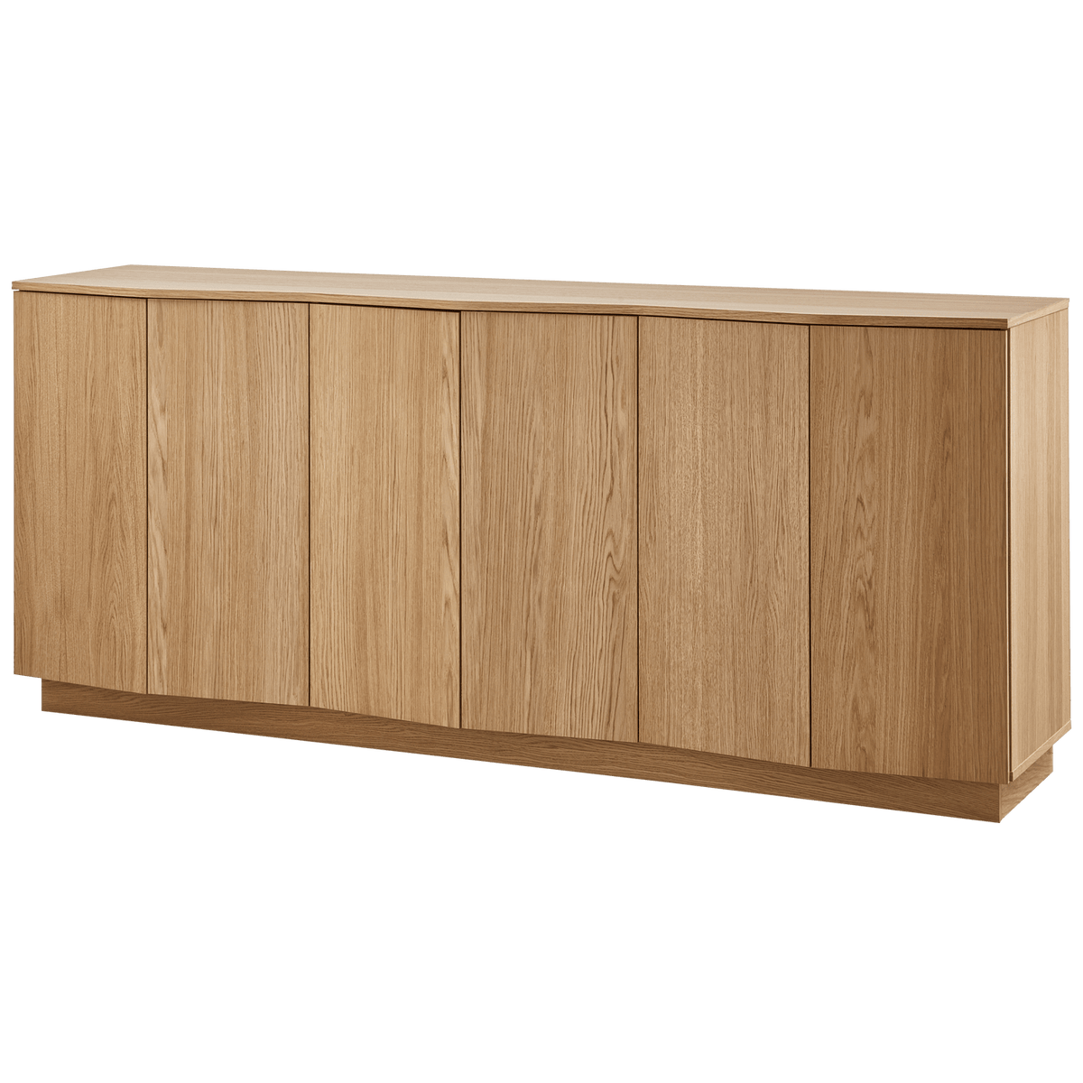 ZUMA DRESSOIR 200 CM EIKEN FINEER TRANSPARANT [fsc]