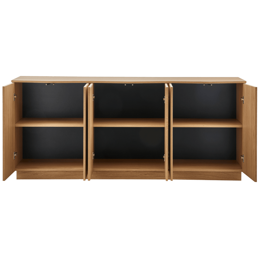 ZUMA DRESSOIR 200 CM EIKEN FINEER TRANSPARANT [fsc]