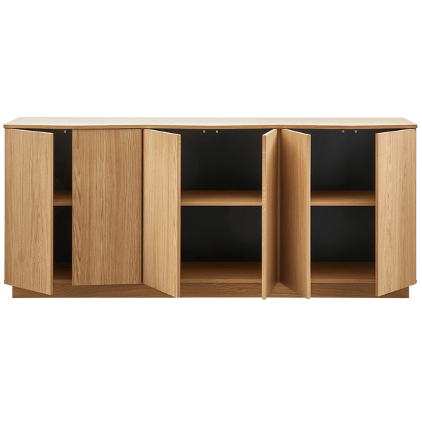 ZUMA DRESSOIR 200 CM EIKEN FINEER TRANSPARANT [fsc]