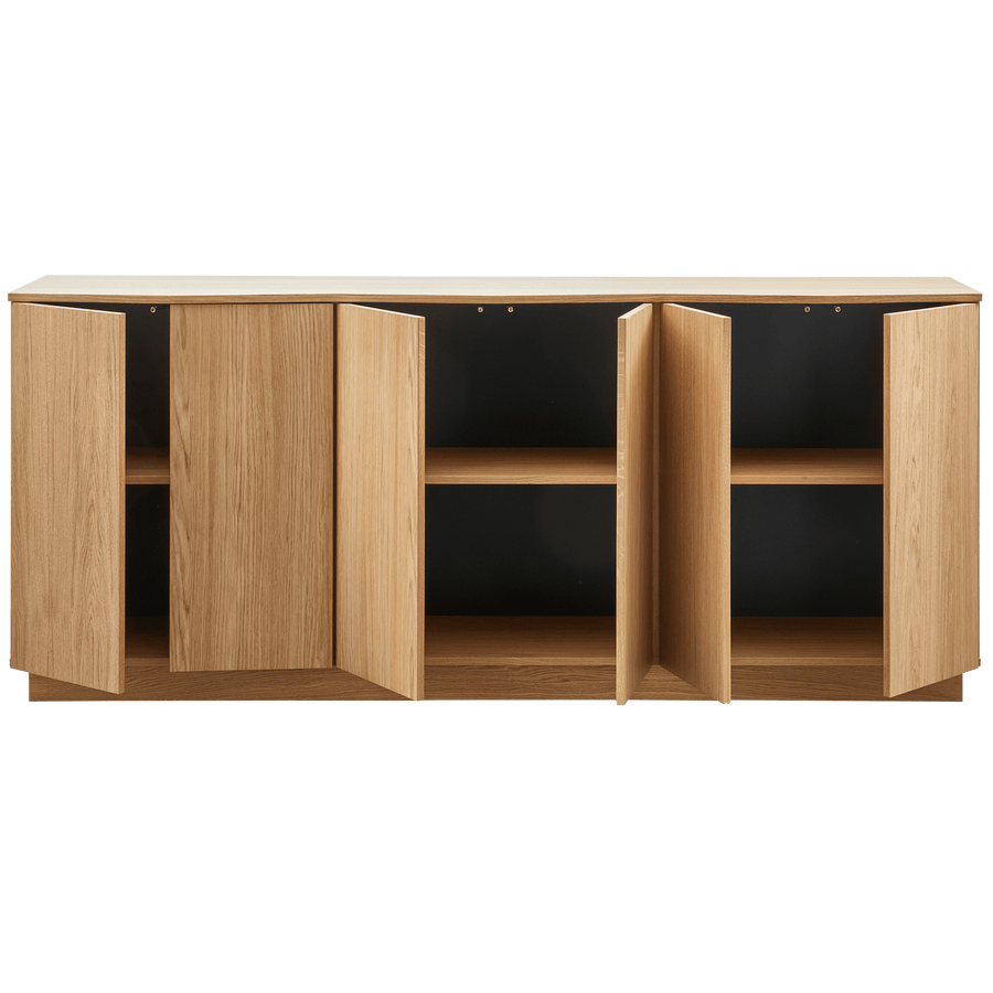 ZUMA DRESSOIR 200 CM EIKEN FINEER TRANSPARANT [fsc]