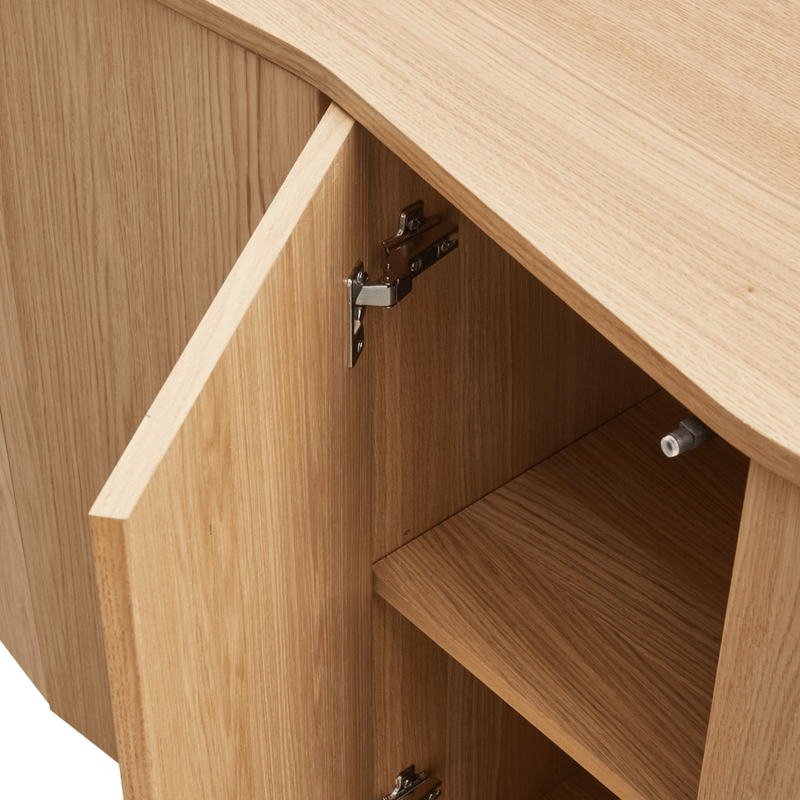 ZUMA DRESSOIR 200 CM EIKEN FINEER TRANSPARANT [fsc]