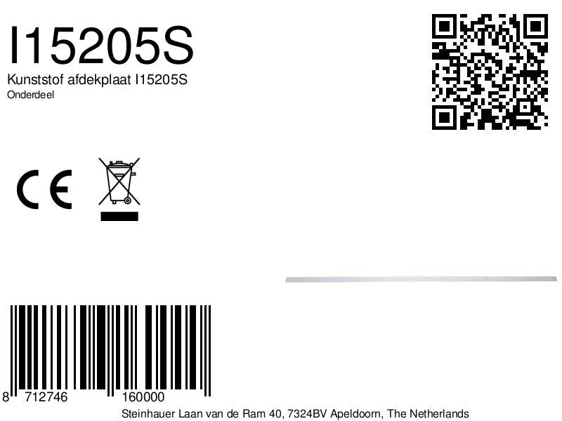 7971 plastic afdekplaat 30*6*1545