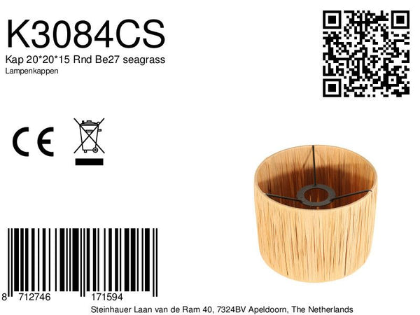 Kap 20*20*15 Rnd Be27 seagrass