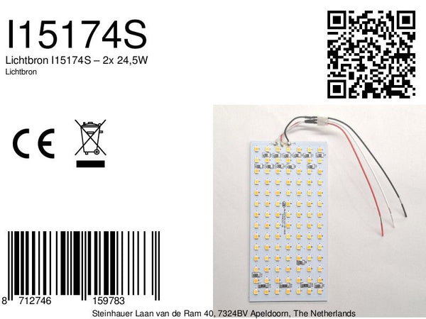 7759 Led 2x24,5w uplight dimtowarm