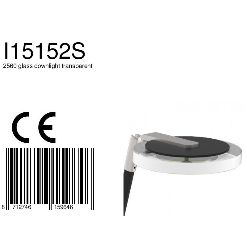2560 glass downlight transparent