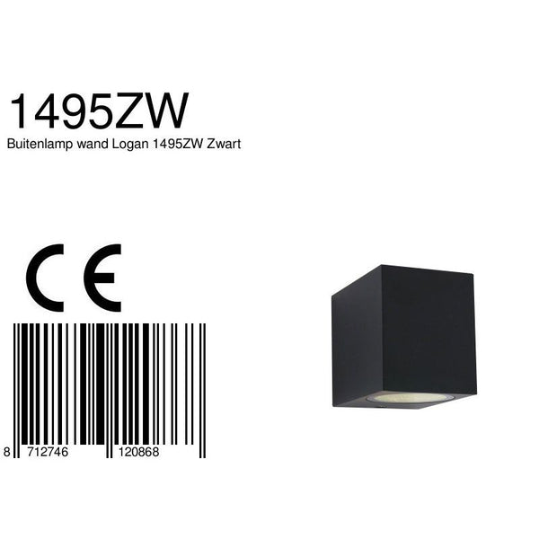Buitenlamp Logan 1495ZW Zwart