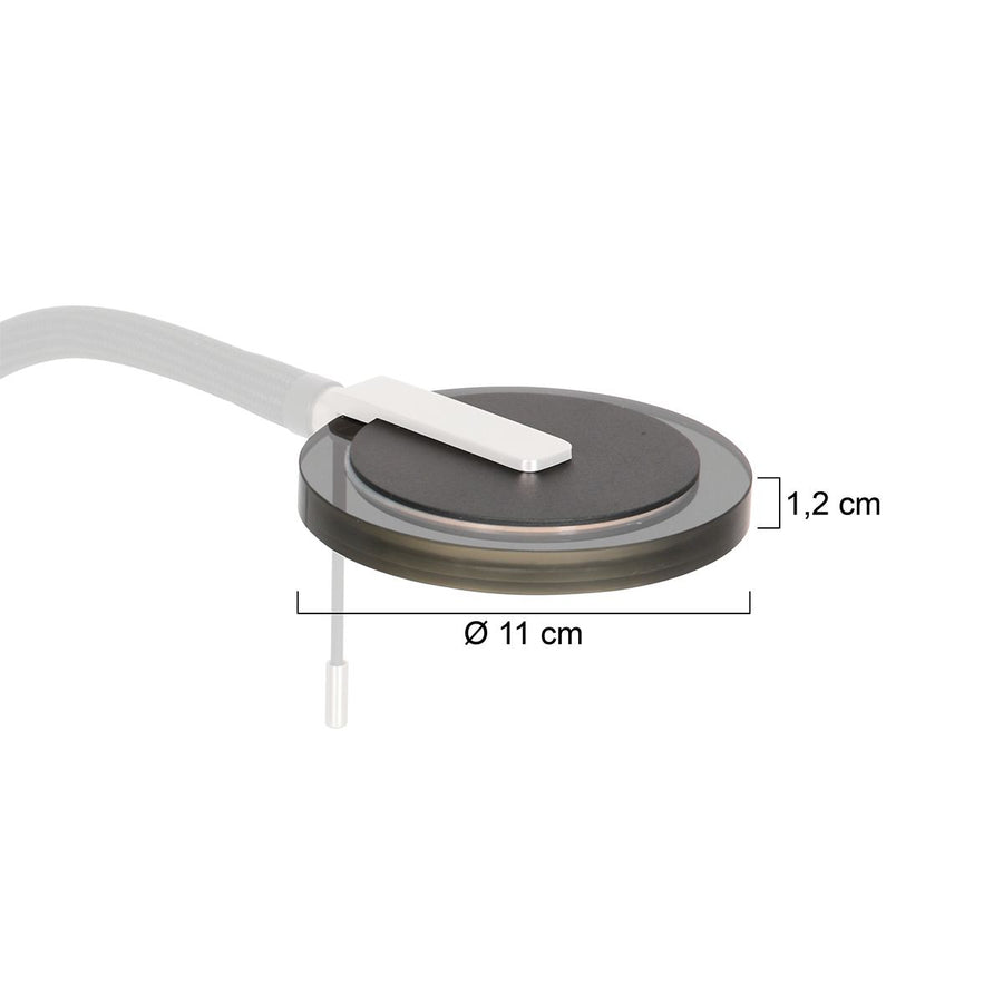 2560 glass downlight grey