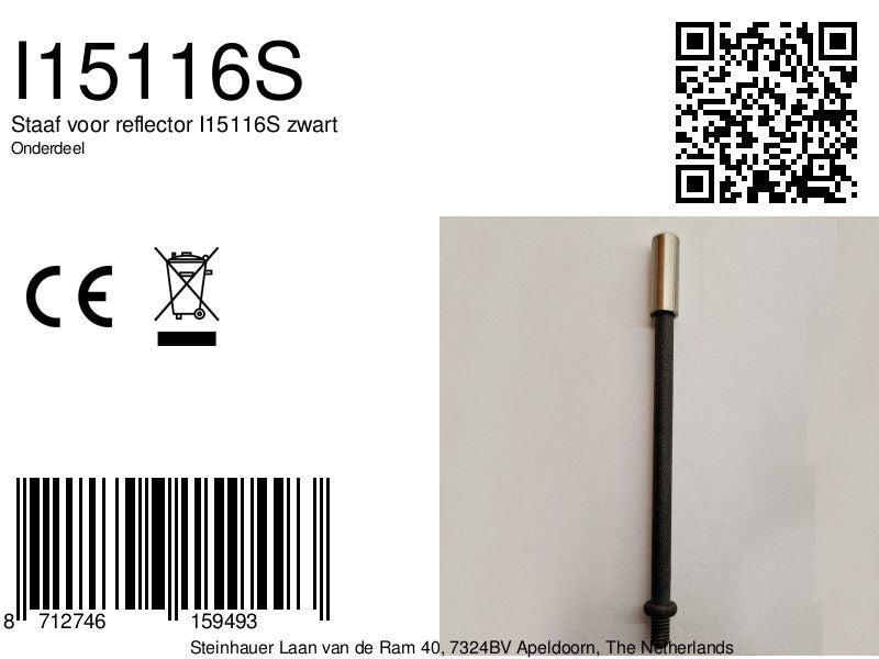 7910 staafje voor reflector black