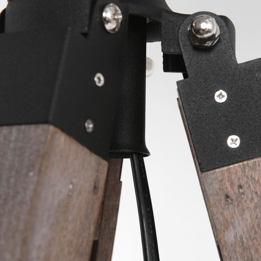 Vloerlamp Triek 3348ZW+K7976SS Zwart-Zwart