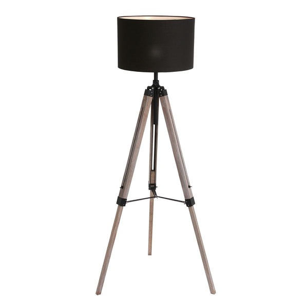 Vloerlamp Triek 3348ZW+K7976SS Zwart-Zwart