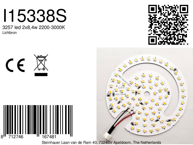 3257 led 2x8,4w 2200-3000K