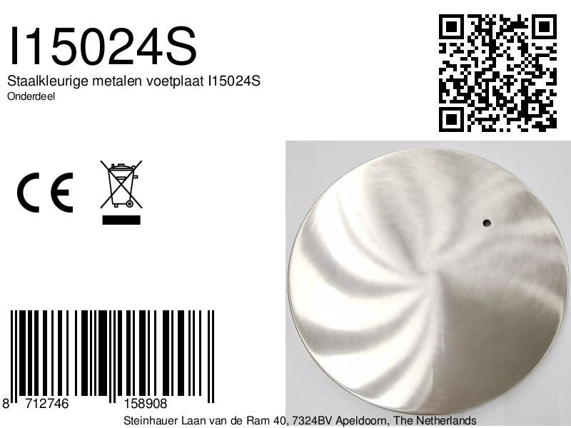 7268/7913 voetplaat staal