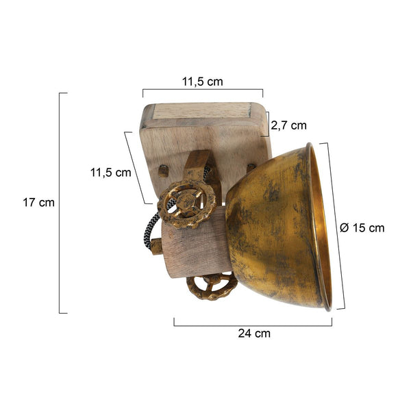 Plafondlamp Gearwood 7968BR Brons