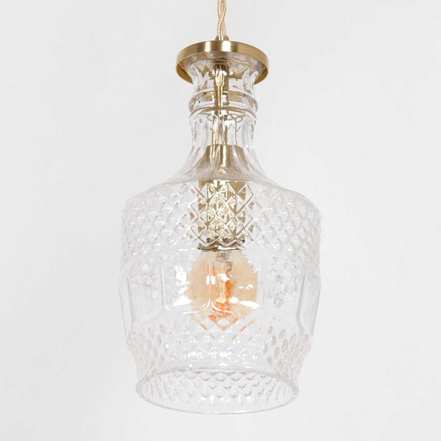 Hanglamp Grazio Glass 3494ME Messing