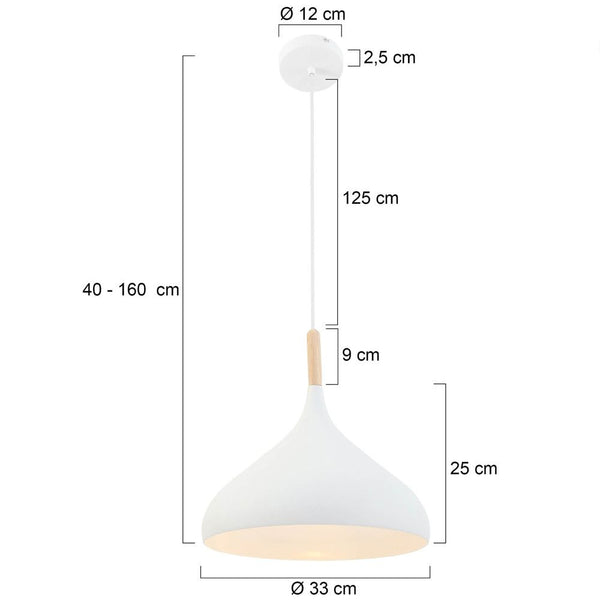 Hanglamp Bjorr 7730W Wit