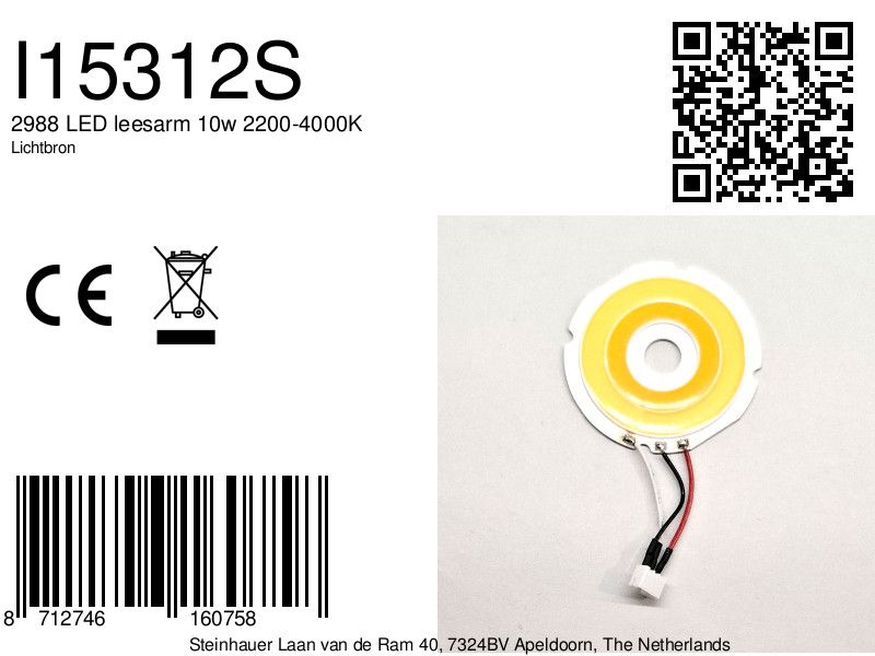 2988 LED leesarm 10w 2200-4000K