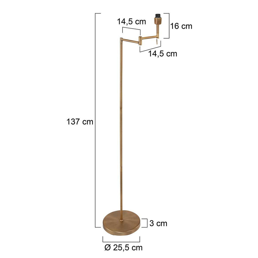 Vloerlamp Bella 3406BR zonder kap
