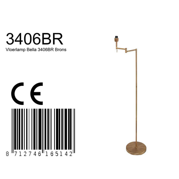 Vloerlamp Bella 3406BR zonder kap