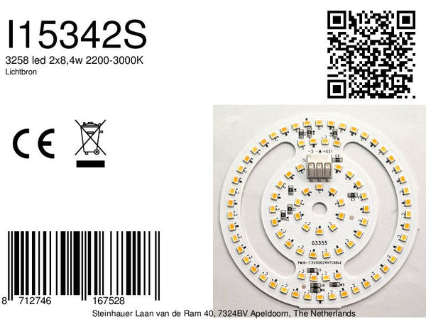 3258 led 2x8,4w 2200-3000K