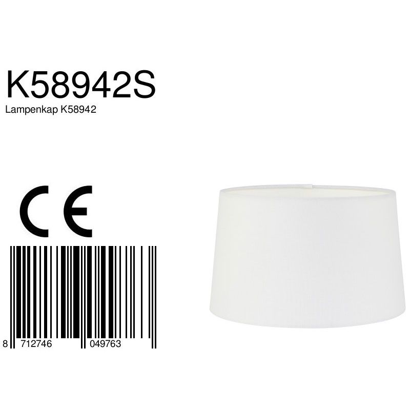 Lampenkap Bella K58942S Wit Chintz