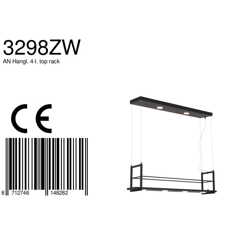 Hanglamp TÃ¸r 3298ZW Zwart