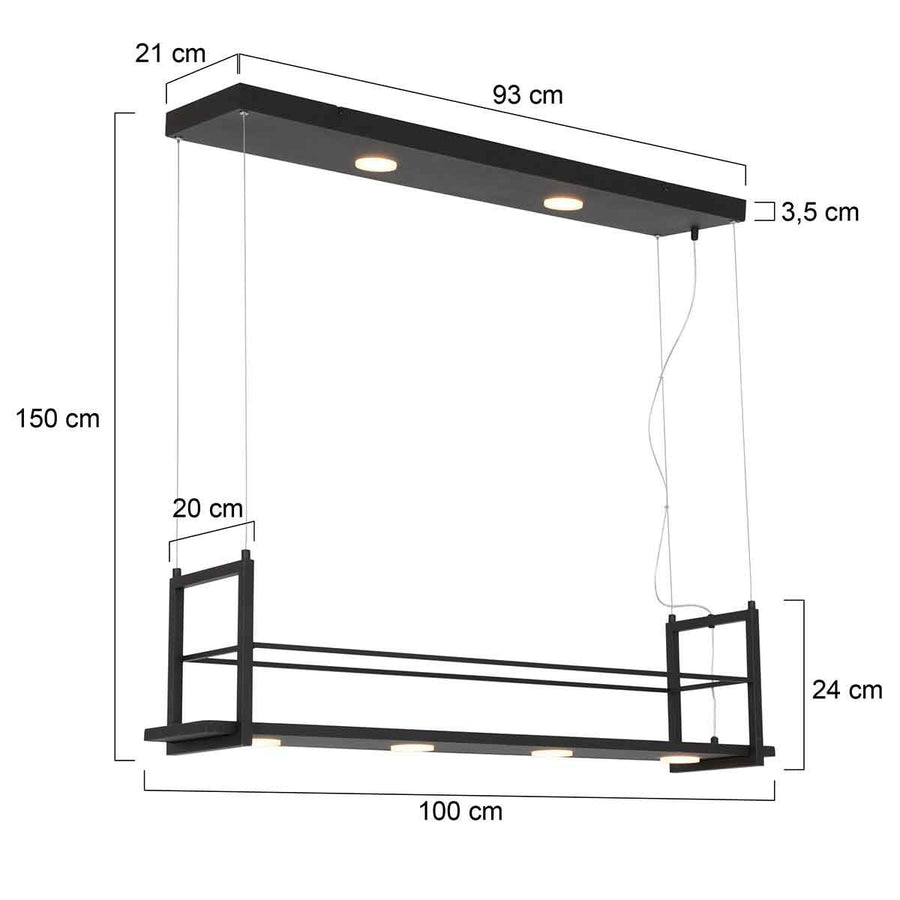 Hanglamp TÃ¸r 3298ZW Zwart