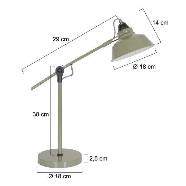 Tafellamp Nové 1321G Groen