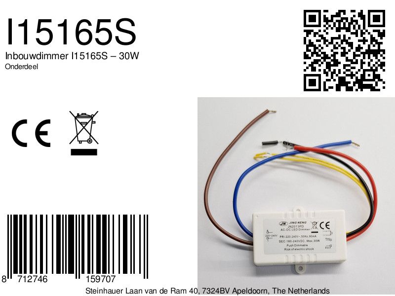 2659/7924 inbouw dimmer 30w 240V