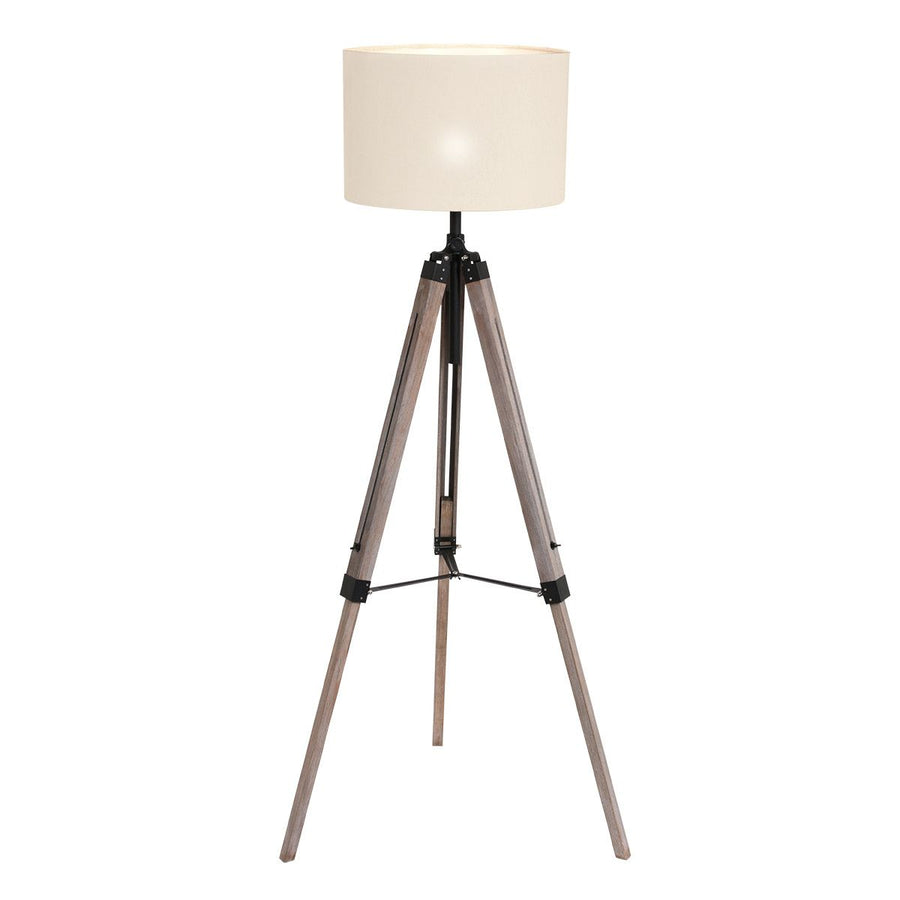 Vloerlamp Triek 3348ZW+K7977QS Zwart-Wit