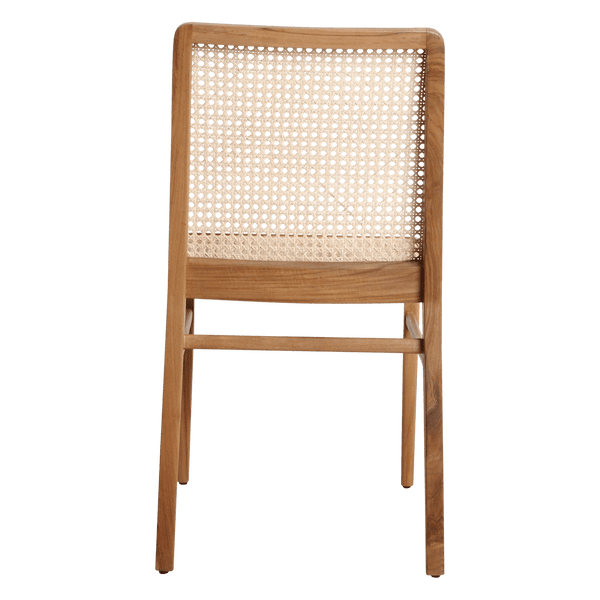Nova teakhouten eetkamerstoel naturel set van 2