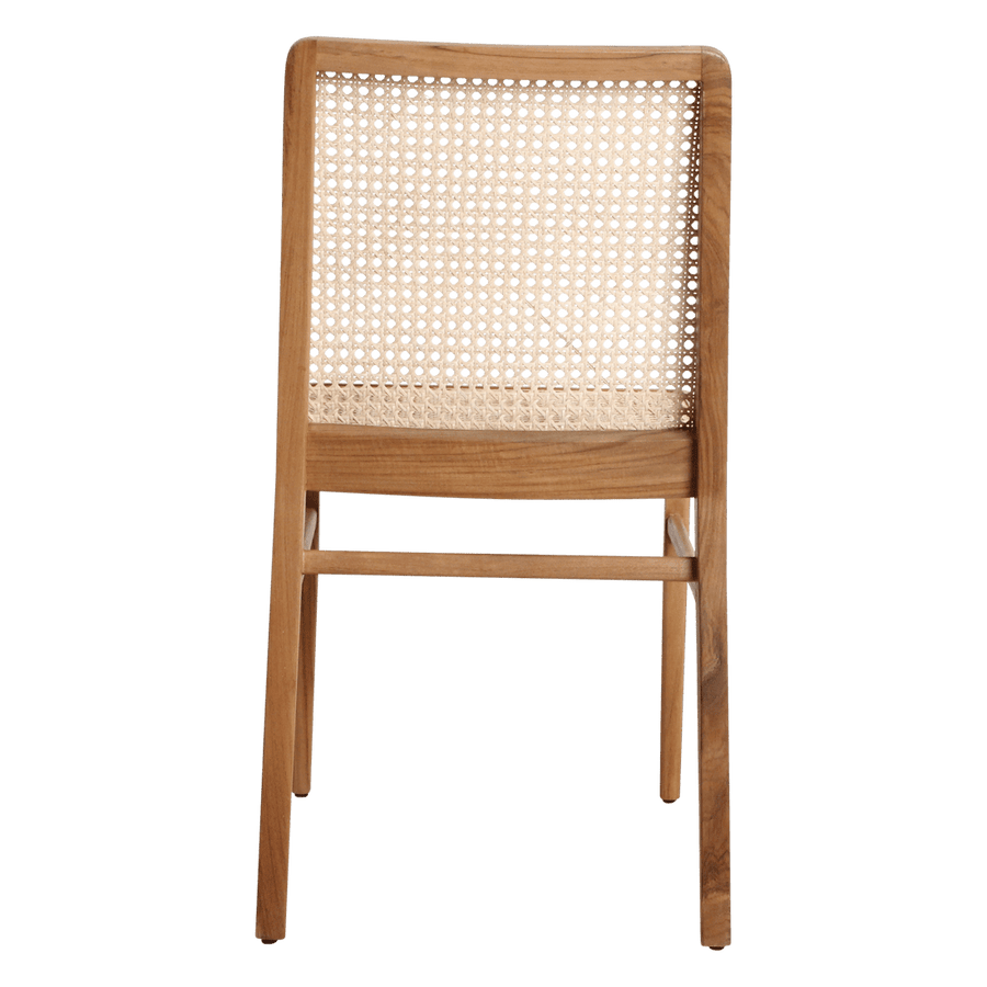 Nova teakhouten eetkamerstoel naturel set van 2