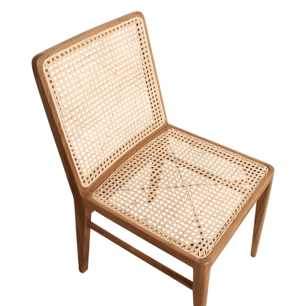 Nova teakhouten eetkamerstoel naturel set van 2