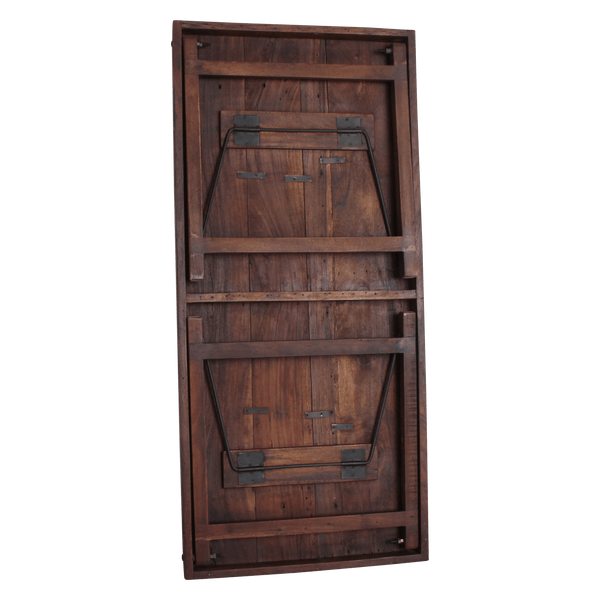 Inklapbare vintage eettafel Gerecycled hout 165x75x76 cm