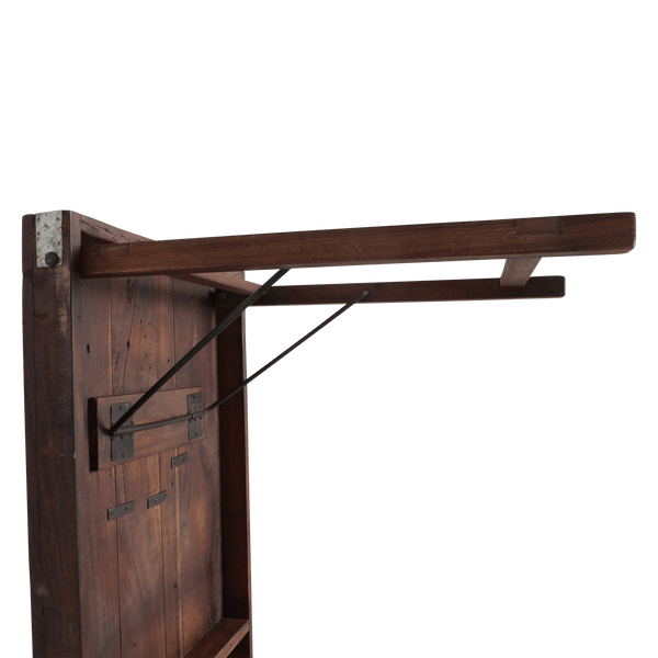 Inklapbare vintage eettafel Gerecycled hout 165x75x76 cm