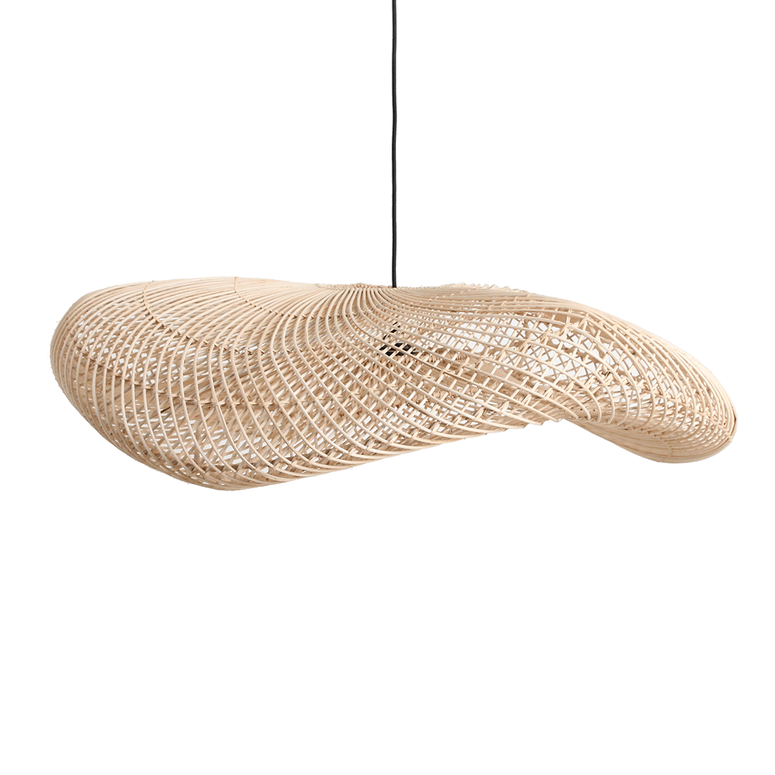 Wave rotan lamp XXL Ø115x35 cm