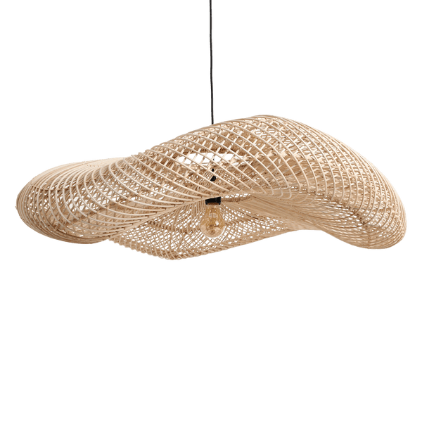 Wave rotan lamp XXL Ø115x35 cm